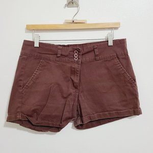 Kalua Brown Chino Shorts Plus Size 15/16